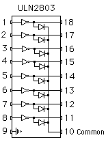 ULN2803 pinout